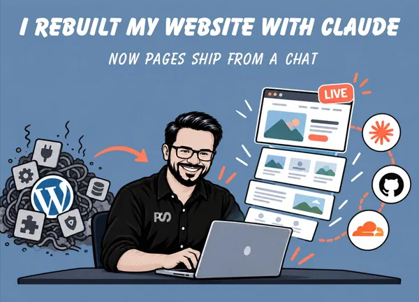How I use Claude to manage my website